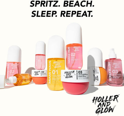 Holler And Glow Hawaii Heat Vanilla Body Butter, Body Butter For Women, Smells Good, Body Lotion For Extremely Dry Skin, Moisturizing, Nourishing, Shea Butter, Peony, Amber Scented, 150 g