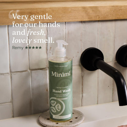 Miniml Hand Soap Wash Liquid 1L Refill - Cucumber &amp; Aloe Vera Infused Eco Friendly Hand Washing Gel for Soft and Sensitive Skin Care - 100% Vegan &amp; Cruelty Free