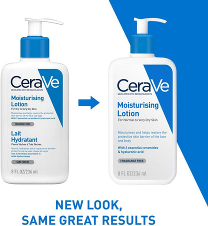 CeraVe Moisturising Lotion with Ceramides for Normal to Dry Skin, 236ml