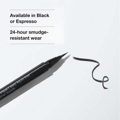 Clinique High Impact Easy Liquid Eyeliner | Waterproof, Long Lasting, Smudge Resistant + Safe For Sensitive Eyes