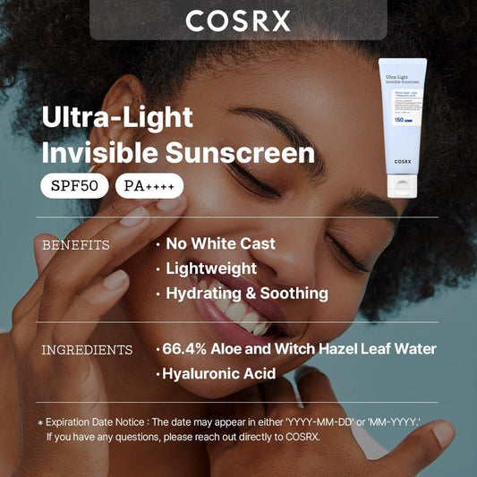 Why the COSRX Ultra‑Light Invisible Sunscreen feels like a daily skin‑care ritual