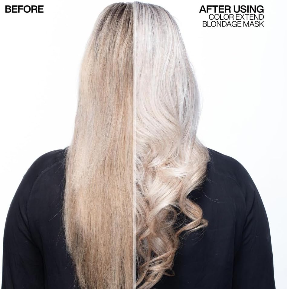 Redken | Hair Mask, For Blonde Hair, Violet Pigment, Reduces Brassiness, Color Extend Blondage Express Anti-Brass, 250 ml