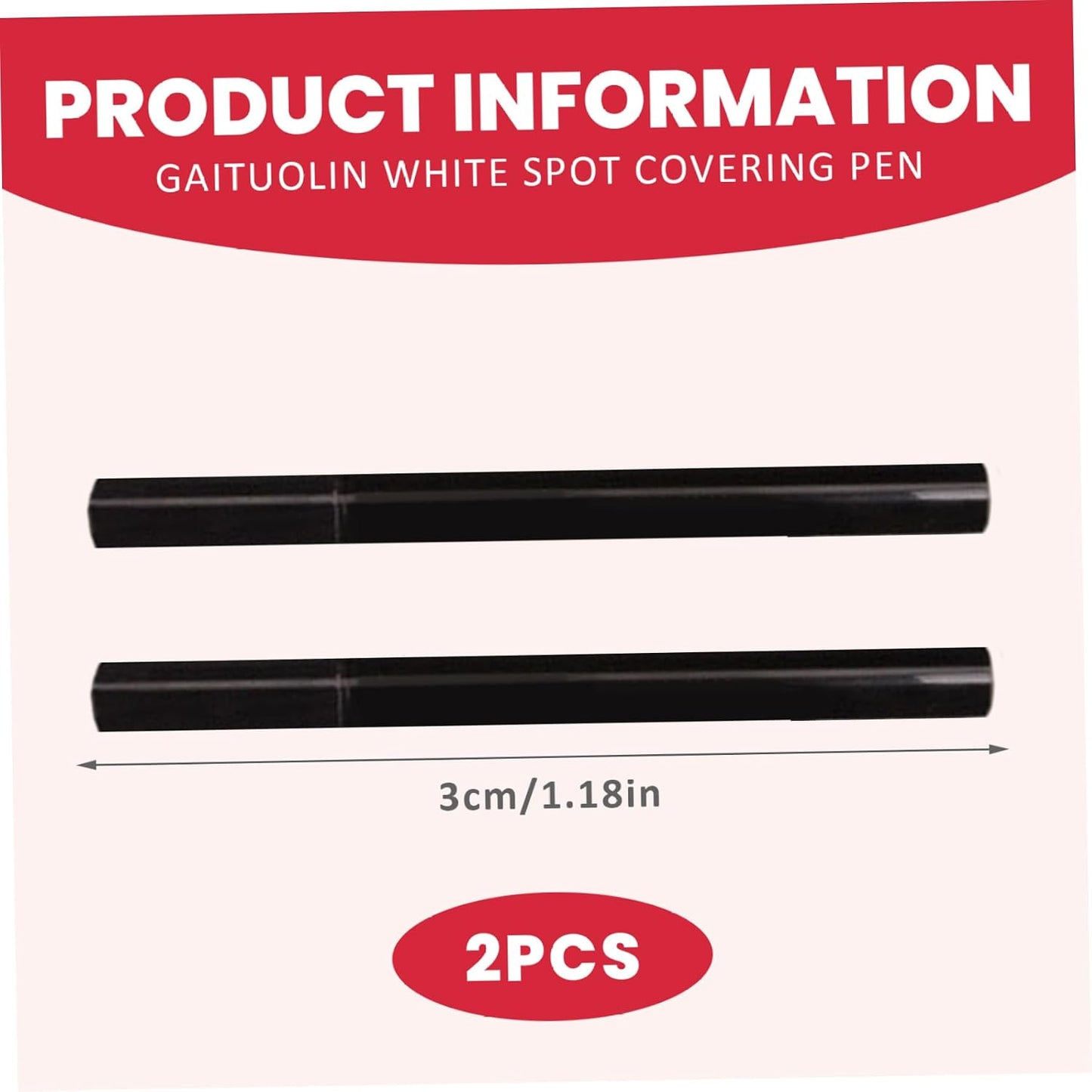 2Pcs Vitiligo Makeup Cover Waterproof, Long Lasting Vitiligo Cream, Sweat-Proof Portable Body Concealer for Women, Men, SKIN CONCEALER