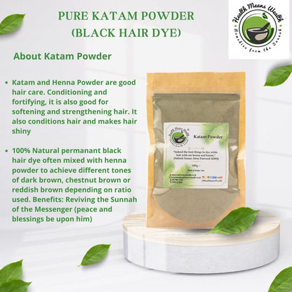 Pure KATAM Powder Black Hair Dye (100% Natural) 100g