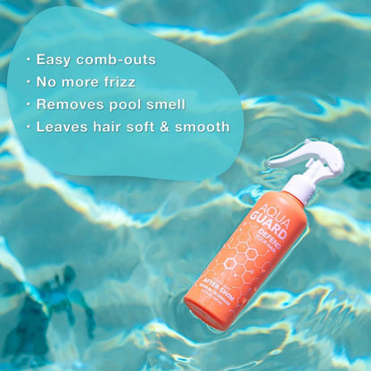 AQUA GUARD After-Swim UV Leave-In Detangler - Protects Hair From the Sun for Smooth, Silky Feel - Paraben &amp; Gluten Free, Vegan, Color Safe, Leaping Bunny Certified