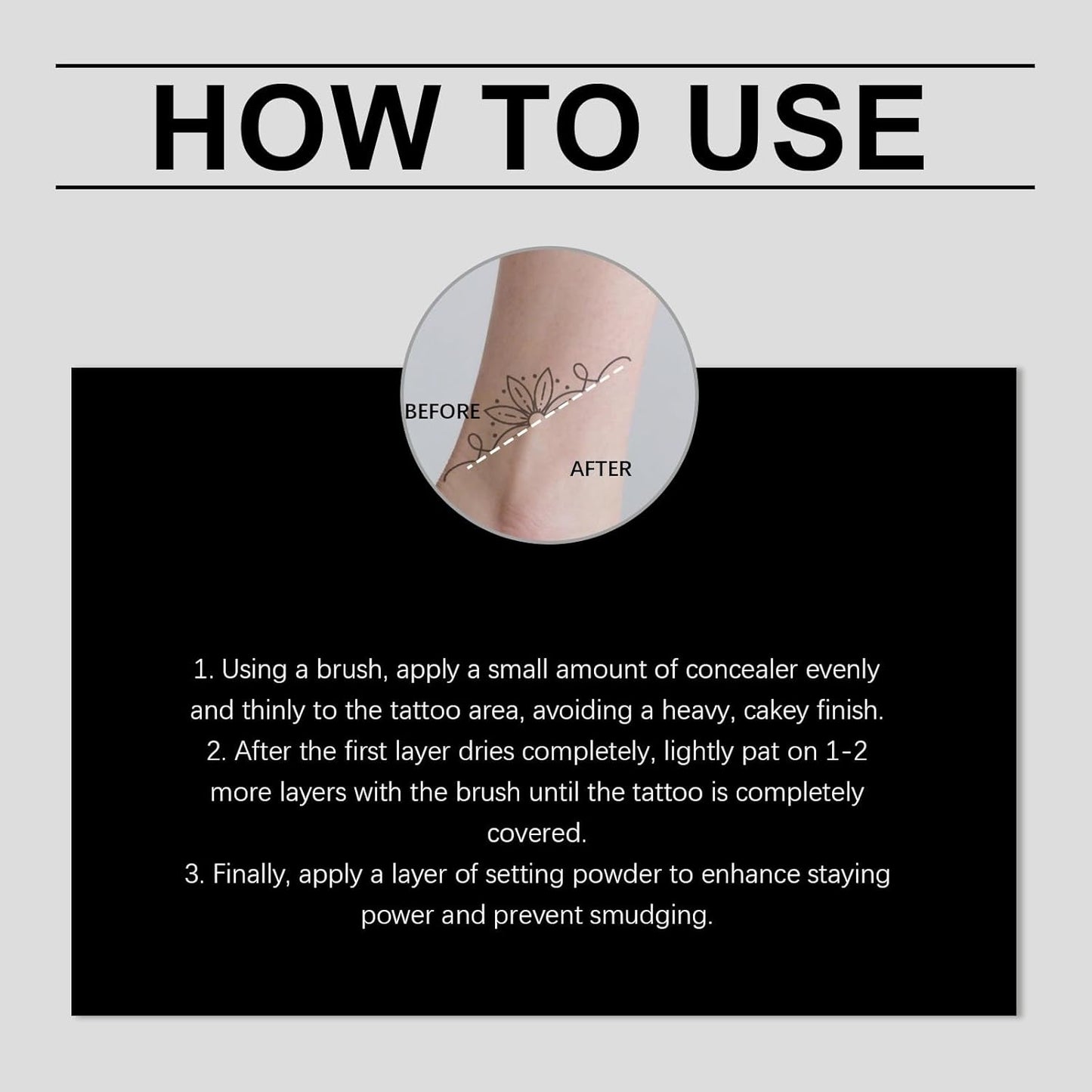 Waterproof Body Concealer&amp;Leg Foundation Full Coverage,High Coverage Body Makeup Waterproof Foundation Effectively Covers Tattoos,Scars,Varicose Veins,Waterproof&amp;Sweat-Resistant for All Skin Tones