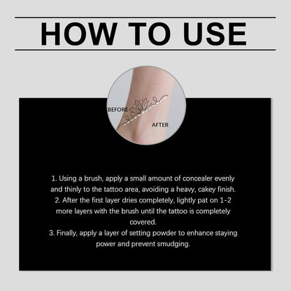 Waterproof Body Concealer&amp;Leg Foundation Full Coverage,High Coverage Body Makeup Waterproof Foundation Effectively Covers Tattoos,Scars,Varicose Veins,Waterproof&amp;Sweat-Resistant for All Skin Tones