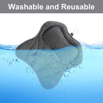 Bath Pillow – Bath Cushion for Head and Neck, Soft 4D Air Bathtub Pillow with Ergonomic Design, Perfect for Relaxing Baths and Spa at Home