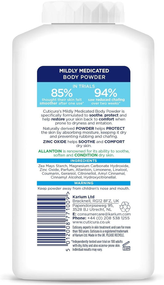Cuticura, Mildly Medicated Talcum Powder Body Powder Packaging May Vary, White, 150 gram