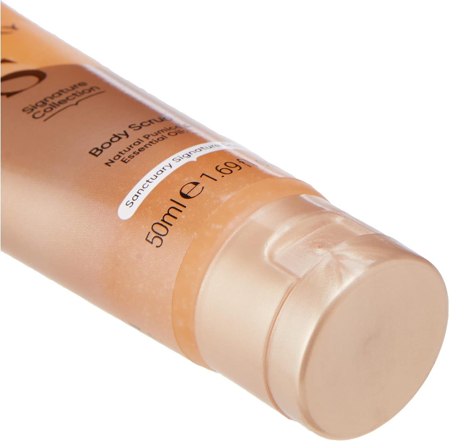 Sanctuary Spa Body Scrub Natural Pumice and Essential Oils, Vegan and Cruelty Free, 50ml, Orange