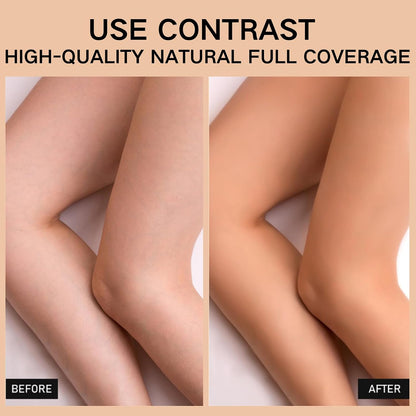 Leg Makeup Concealer Full Coverage,No Transfer Waterproof Cover Varicose Veins Cream,Flawless Leg Makeup Cream To Cover Veins,Long Lasting Body Make up,LegAnd Body Scar Tattoo Cover Up #02