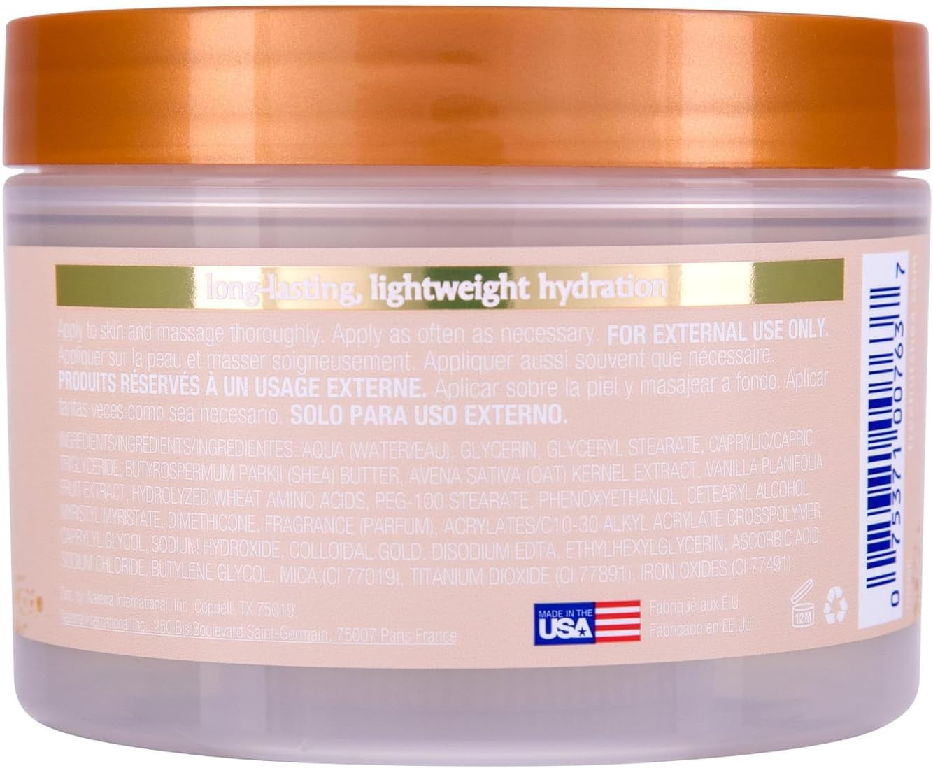 Tree Hut Vanilla Whipped Shea Body Butter 238.1 g with Natural Shea Butter for Nourishing Essential Body Care