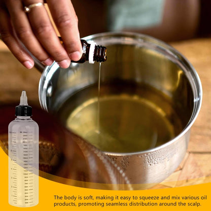2PCS 250ML Graduated Applicator Bottle Leak-Proof and Dust-Proof Squeeze Hair Coloring Bottle Suitable for Applying Hair Coloring Oils
