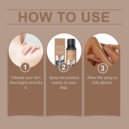 120ml Waterproof No Transfer Leg Makeup to Cover Veins&amp;Scars,Full Coverage Body Foundation with Moisturizing Hydration,Natural Bronze Instant Tan,Long Lasting Sweat-Proof Leg Bronzer&amp; Body Make-Up