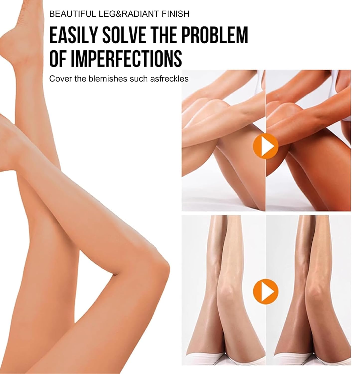 Body Coverage Perfector - Leg Makeup Waterproof No Transfer - 100g Full Coverage Body Concealer for Mature Skin, Long Lasting Body Foundation for Flawless Skin