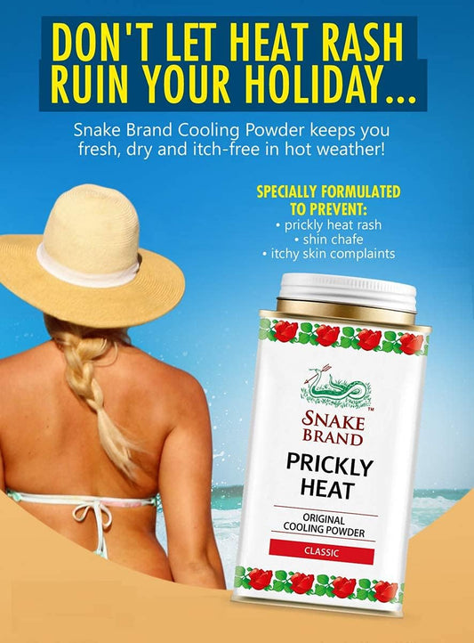 Prickly Heat Powder Snake Brand (140 gram)