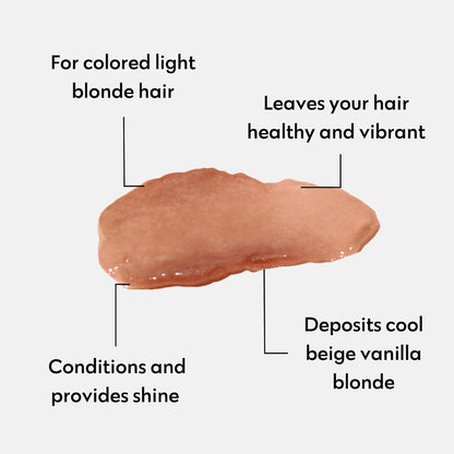 FOUR REASONS Color Mask, Vanilla Blonde (27 Colours) – Hair Gloss &amp; Colour Depositing Conditioner – Semi Permanent Hair Toner for Colour-Treated Hair Colour For Women – Vegan &amp; Cruelty-Free – 200 ml