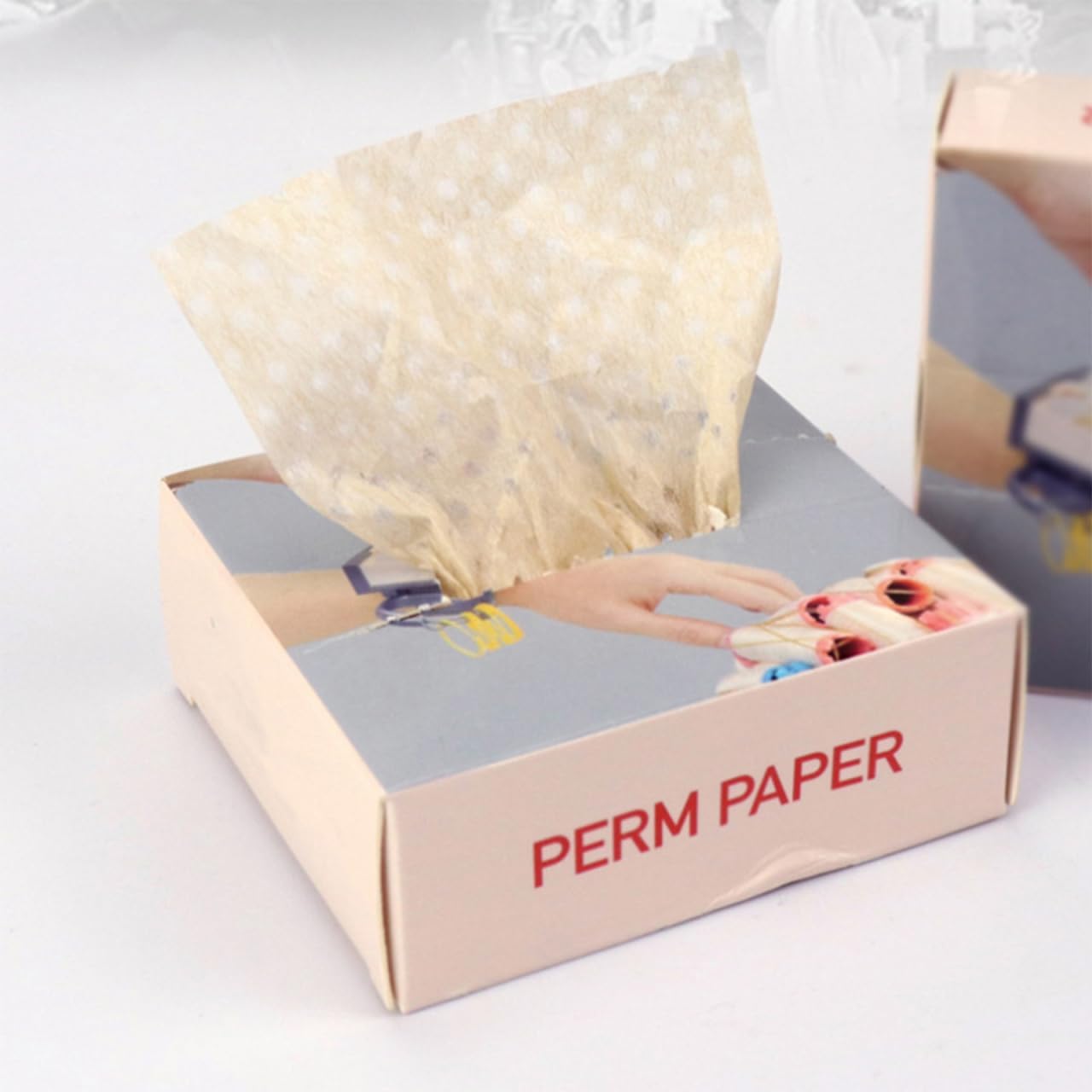 FRCOLOR 200Pcs Disposable Ultrathin Perm Papers for Hair Salon - Hot and Cold Perming, Professional Hairdressing End Papers for Perm Rods