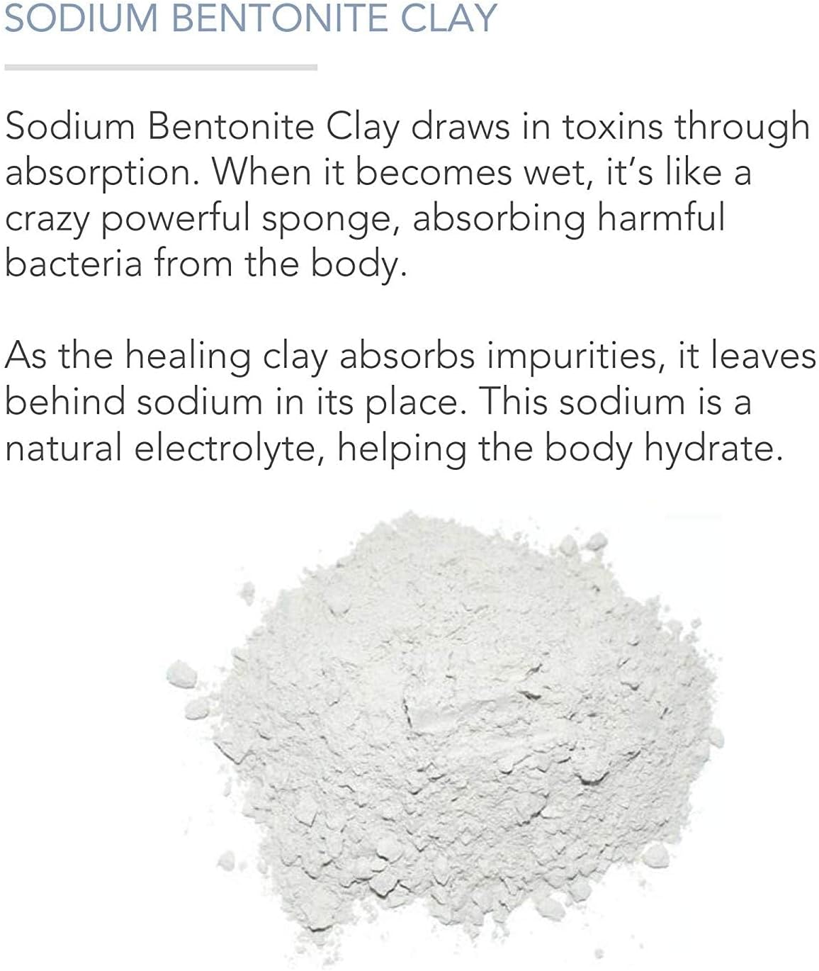 Pure Body Naturals Bentonite Indian Healing Clay - 16 Oz - 100% Pure Sodium Bentonite - Therapeutic Grade - Face Skin Care, Deep Skin Pore Cleansing, Detoxifying, Revitalization