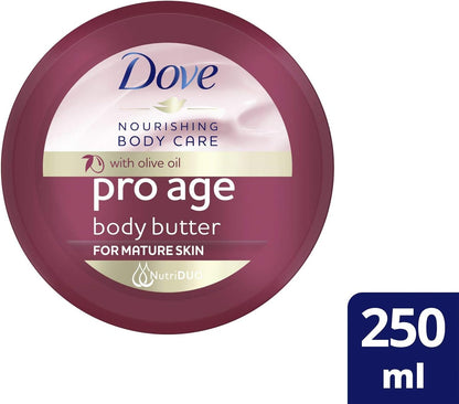Dove Nourishing Body Care Pro Age Body Butter, 250 ml, packaging may vary