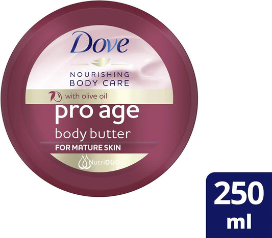 Dove Nourishing Body Care Pro Age Body Butter, 250 ml, packaging may vary