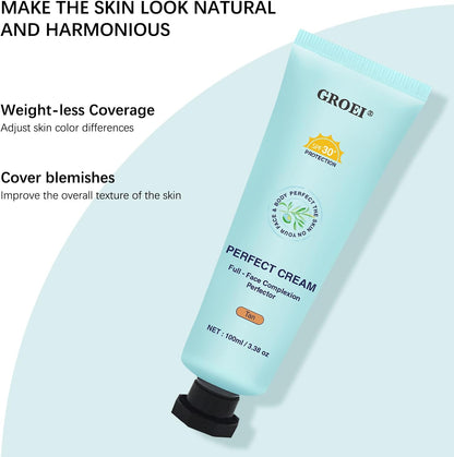 Beauty Body Coverage Perfector - Leg &amp; Body Makeup to Covers Veins &amp; Spots, Waterproof Tattoo Cover Up Makeup, Long Lasting, 2Pack(100mlx2)
