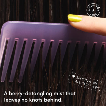Evereden Kids Hair Detangling Spray: 4-in-1 Leave-In Detangler Spray - Moisturize, Strengthen, Protect, &amp; Easily Tackle Even the Toughest Knots - Clean &amp; Vegan - All Hair Types