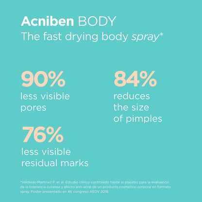 ISDIN Acniben Teen Skin Body Spray Treatment for Acne