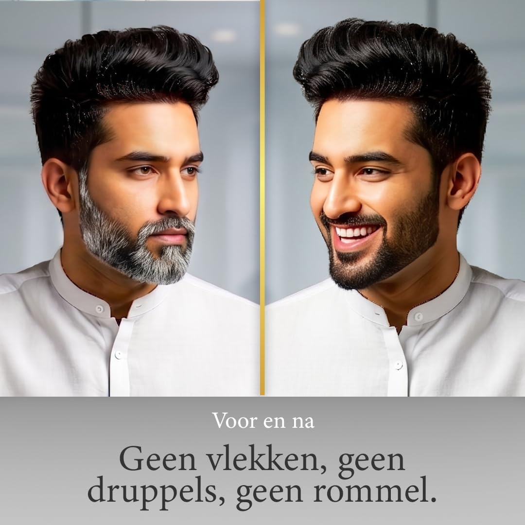 Bigen Men's Beard Colour | No Ammonia Formula with Aloe Extract &amp; Olive Oil - 103 Dark Brown