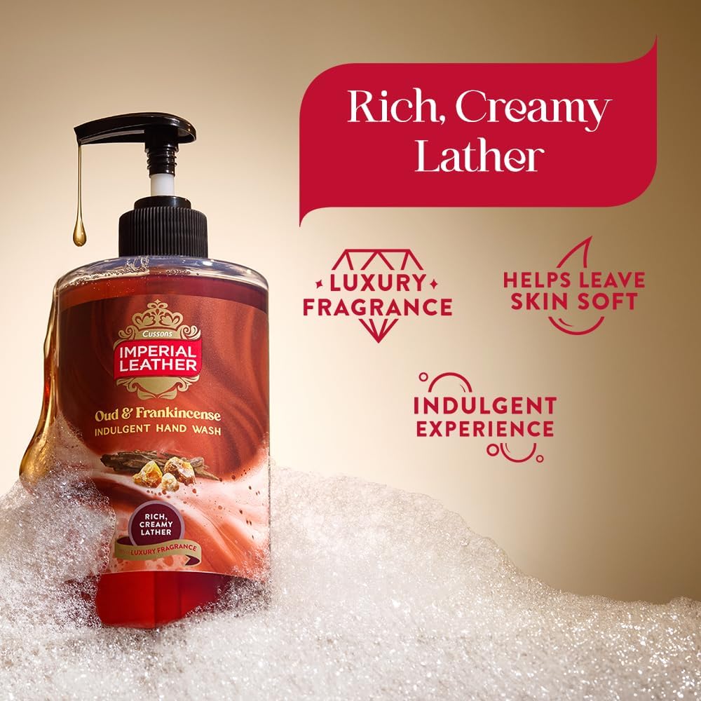 Imperial Leather Oud &amp; Frankincense Liquid Hand Wash Soap 6 x 500ml