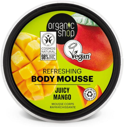 Organic Shop Body Mousse Refreshing Juicy Mango, 250 ml