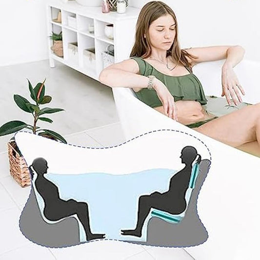 4 PCS Inflatable Booster Seat, Cushion Spas Booster Seat Back Pad, Pillow with Non-Slip, Soft Spa Cushion Massage Mat for Indoor or Outdoor Spa &amp; Rest