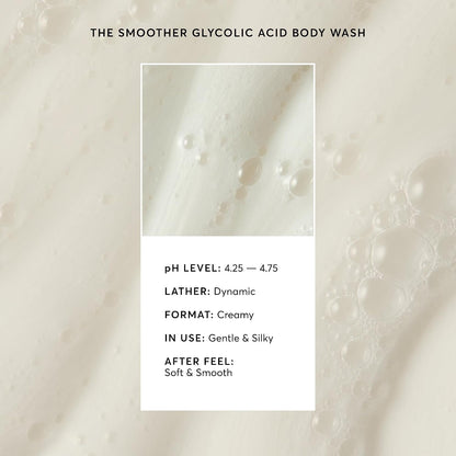 Naturium The Smoother Glycolic Acid Exfoliating Body Wash, Soft &amp; Smoothing Cleanser | 16.9 FL OZ / 500 ML
