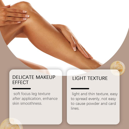 120ml Waterproof No Transfer Leg Makeup to Cover Veins&amp;Scars,Full Coverage Body Foundation with Moisturizing Hydration,Natural Bronze Instant Tan,Long Lasting Sweat-Proof Leg Bronzer&amp; Body Make-Up
