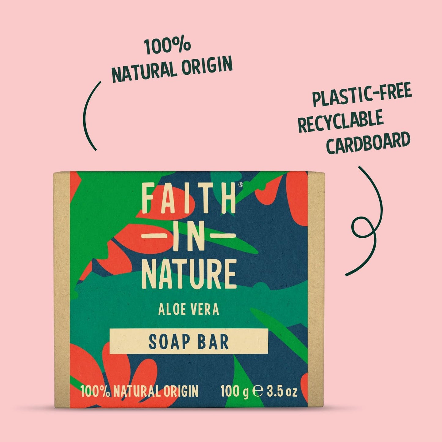 Faith In Nature Aloe Vera Soap 100g (Packing May Vary)