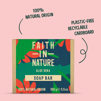 Faith In Nature Aloe Vera Soap 100g (Packing May Vary)