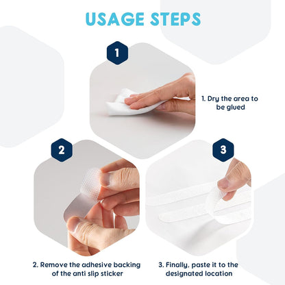 36PCS Non Slip Bath Stickers, Safety Anti Slip Bath Stickers(20x200mm) | Transparent Bath Stickers Non Slip, for Bathroom Bathtub Staircase Floor