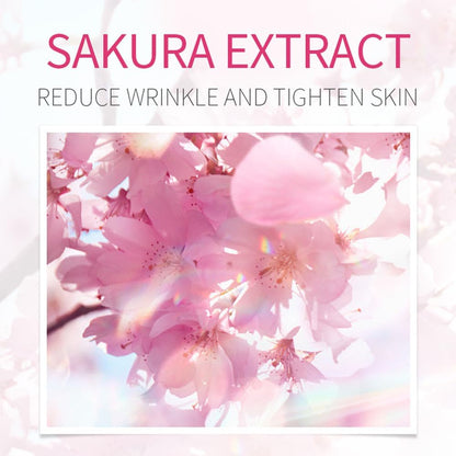 LAIKOU Sakura Pamper Gifts for Women, 8PCS Luxury Skincare Set, Face Serum, Masks, Scented Candle, Bath Bomb &amp; Salt, Unique Self Care Package, Mothers Day Birthday Gift for Her Friend Sister Mum Wife