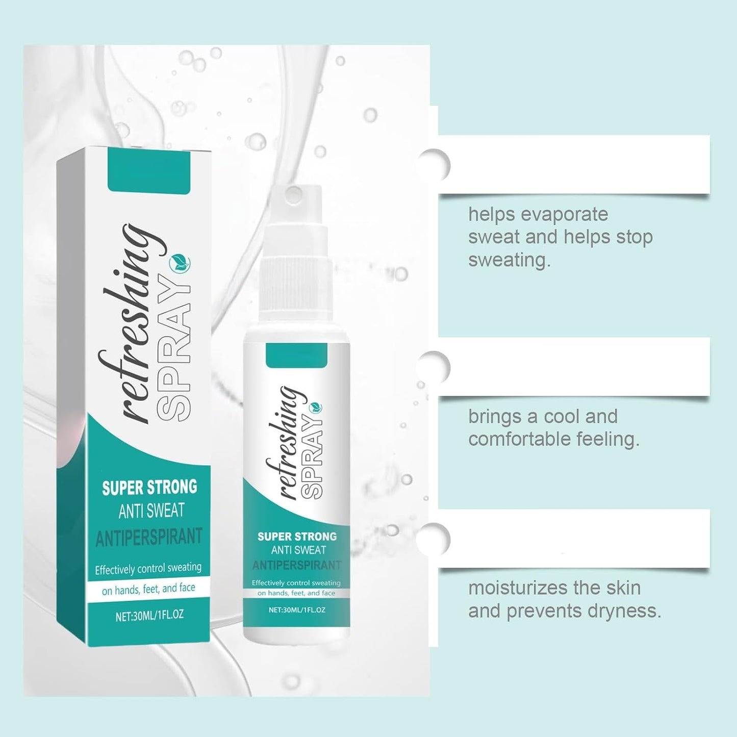 Antiperspirant Deodorant Spray,Refreshing Spray,Antiperspirant Gel,Stop Face Sweating,Deodorants &amp; Antiperspirants,Antiperspirant Spray,Against Heavy Sweating on the Face, Head, Underarm and Body