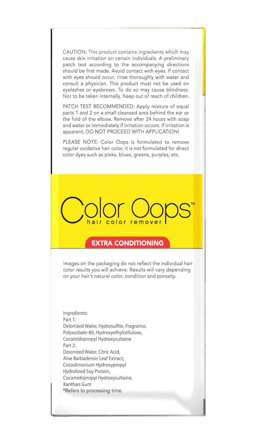 Color Oops Hair Color Remover Extra Conditioning 1 Each