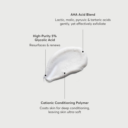 Naturium The Smoother Glycolic Acid Exfoliating Body Wash, Soft &amp; Smoothing Cleanser | 16.9 FL OZ / 500 ML