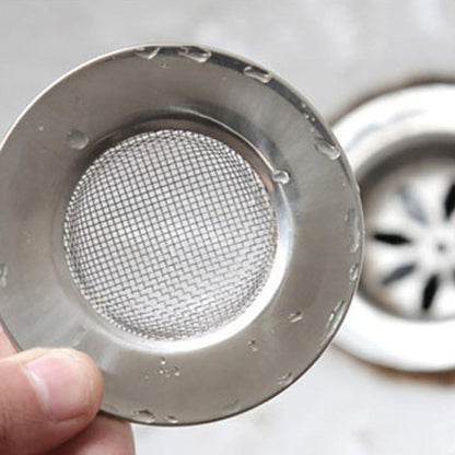 TRIXES Sink Strainer for Shower, Bath &amp; Kitchen - 3" Outer Diameter | Mesh Sink Drain Filter - 7.6cm, Stainless Steel