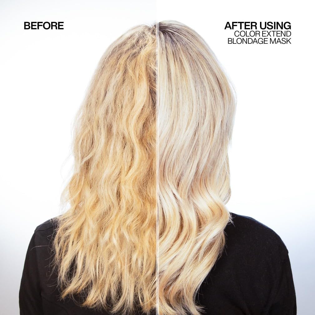 Redken | Hair Mask, For Blonde Hair, Violet Pigment, Reduces Brassiness, Color Extend Blondage Express Anti-Brass, 250 ml