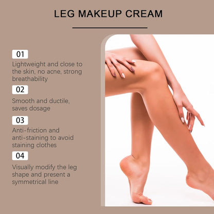 Leg Makeup Waterproof No Transfer,Leg Makeup to Cover Veins,Body Coverage Perfector,Concealer for Mature Skin,All Over Complexion Perfector,Long Lasting Moisturizing Concealer,Naturally Blends(Bronze)