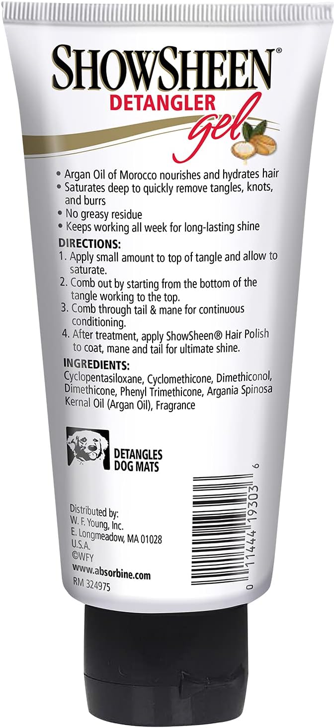 Absorbine 428781&amp;Nbsp; Show Sheen Detangler 118&amp;Nbsp; Ml
