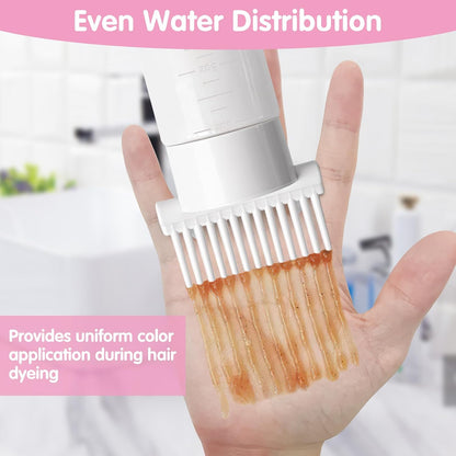 2 Hair Oil Applicator Bottle 180ml with 2 Scalp Massager, Oil Applicator Bottle for Hair with Scale, Oil Bottle for Hair Even Dyeing, Root Comb Applicator Brush Easy to Apply