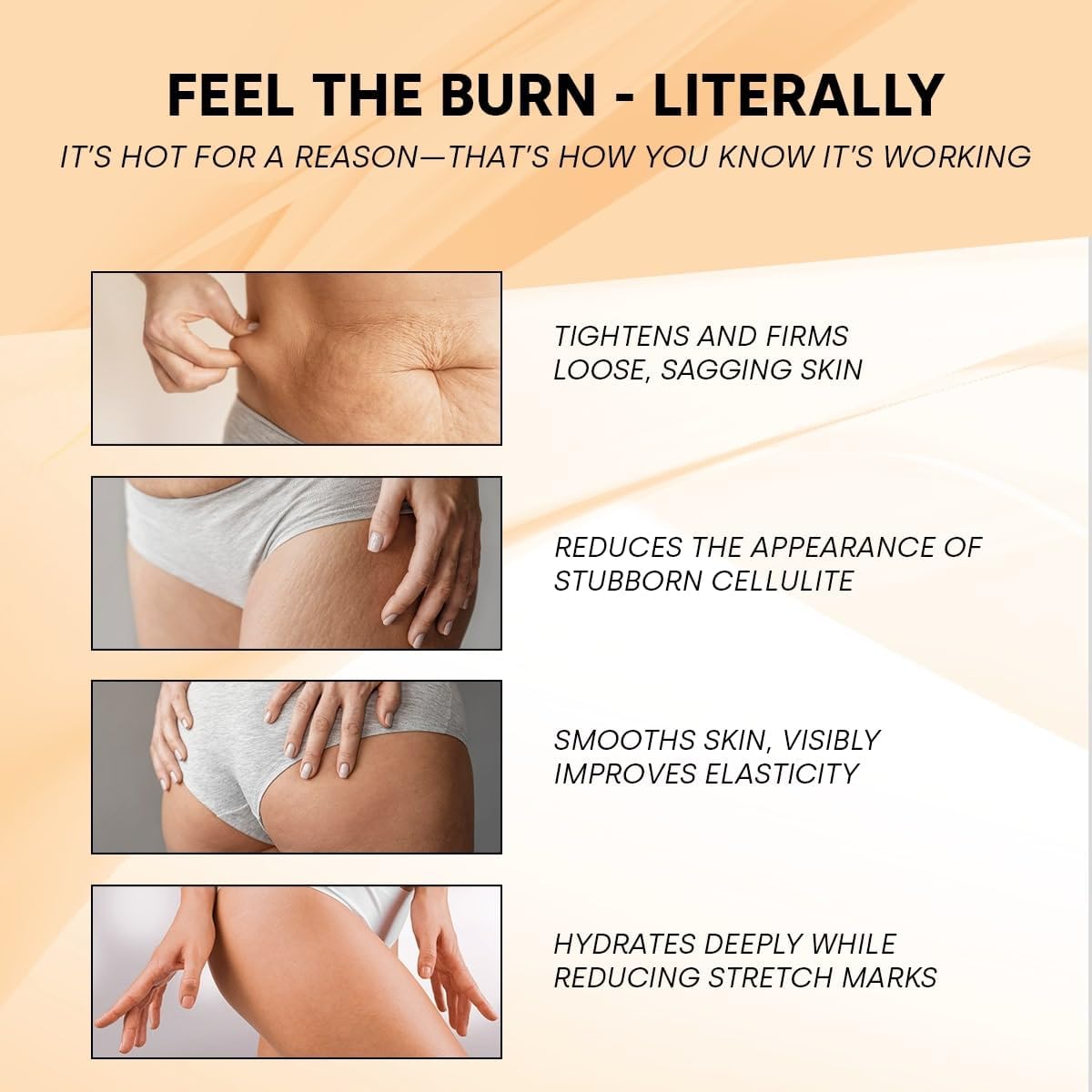 GUAM Seaweed Mud Stubborn &amp; Deeply Rooted Anti Cellulite Treatment - 500g Antioxidant Hot Body Mask Cellulite Remover for Legs &amp; Thighs - Skin Firming Cream to Reduce Imperfections &amp; Boost Circulation