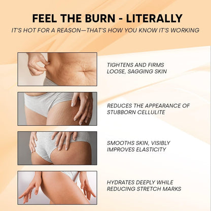 GUAM Seaweed Mud Stubborn &amp; Deeply Rooted Anti Cellulite Treatment - 500g Antioxidant Hot Body Mask Cellulite Remover for Legs &amp; Thighs - Skin Firming Cream to Reduce Imperfections &amp; Boost Circulation