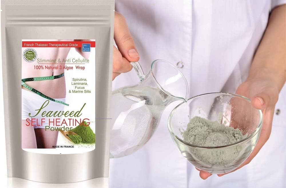 bleu &amp; marine Bretania - 3 Seaweed Body Mud Wrap 1KG | Skin Rejuvenation | Detoxifier | Inch Loss Body Wrap | Rich in Vitamins and Minerals, Size: 1 kg (Pack of 1)