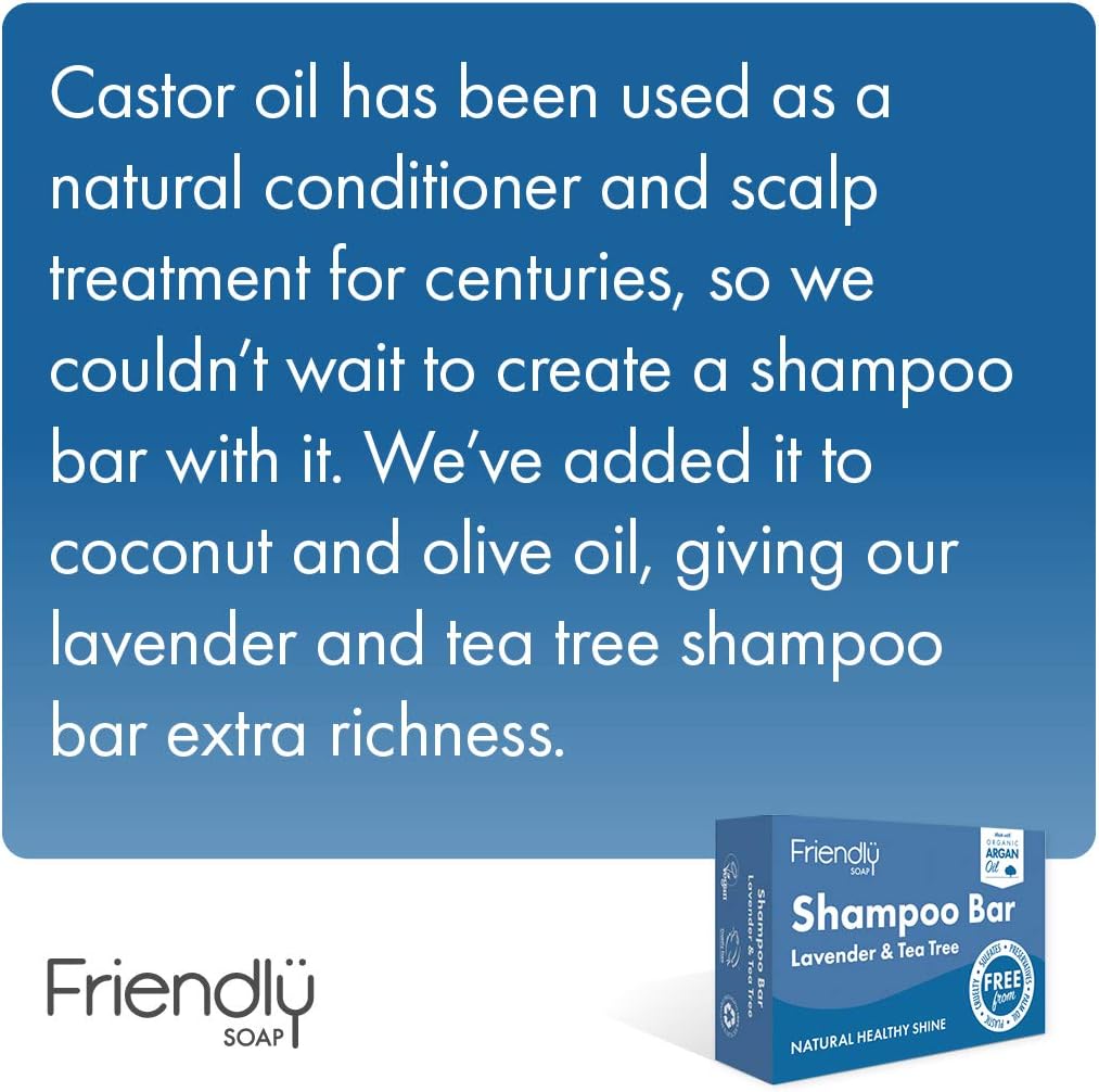 FRIENDLY SOAP Lavender Tea Tree Shampoo Bar, 95 GR